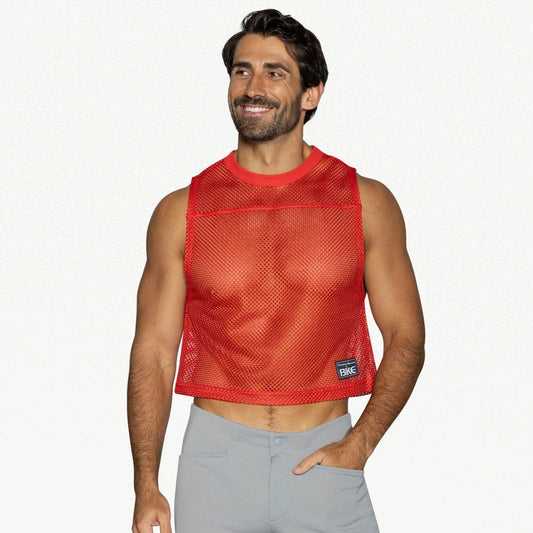 Red Sleeveless Practice Jersey by Bike Athletic