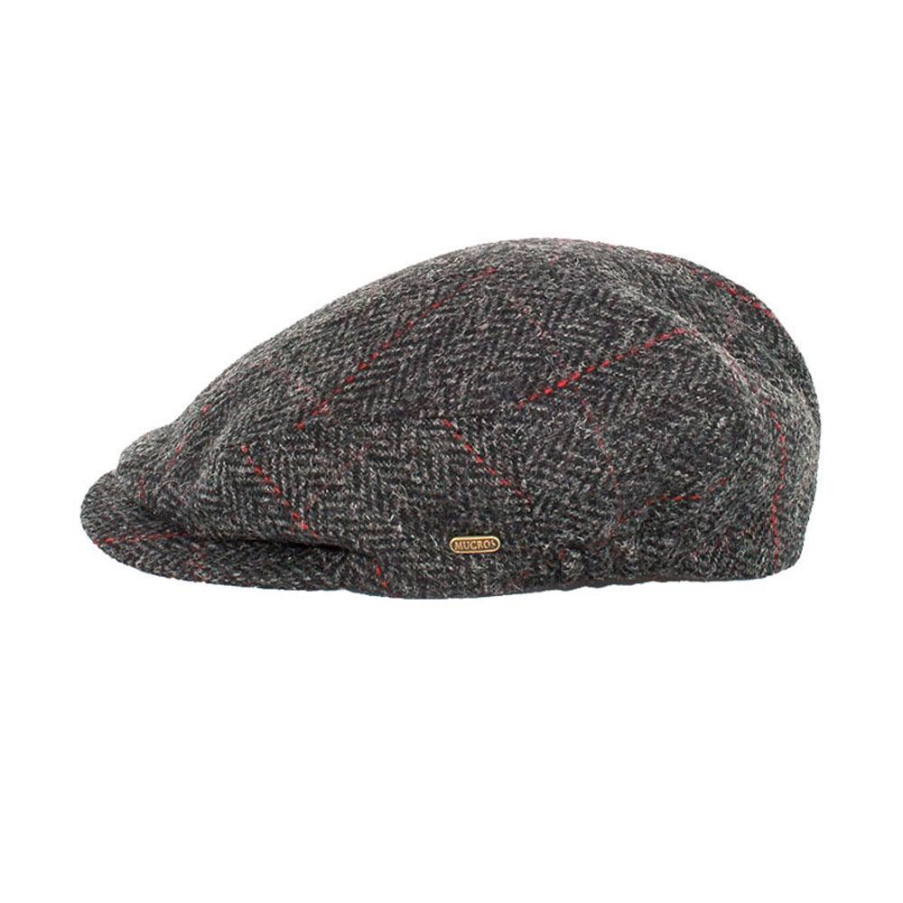 Charcoal 100% Irish Tweed Kerry Cap by Mucros Weavers (KC31)