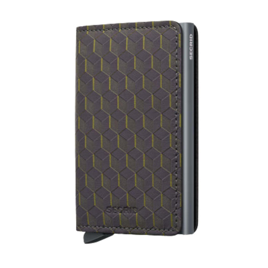 Optical Grey Yellow Slimwallet by Secrid