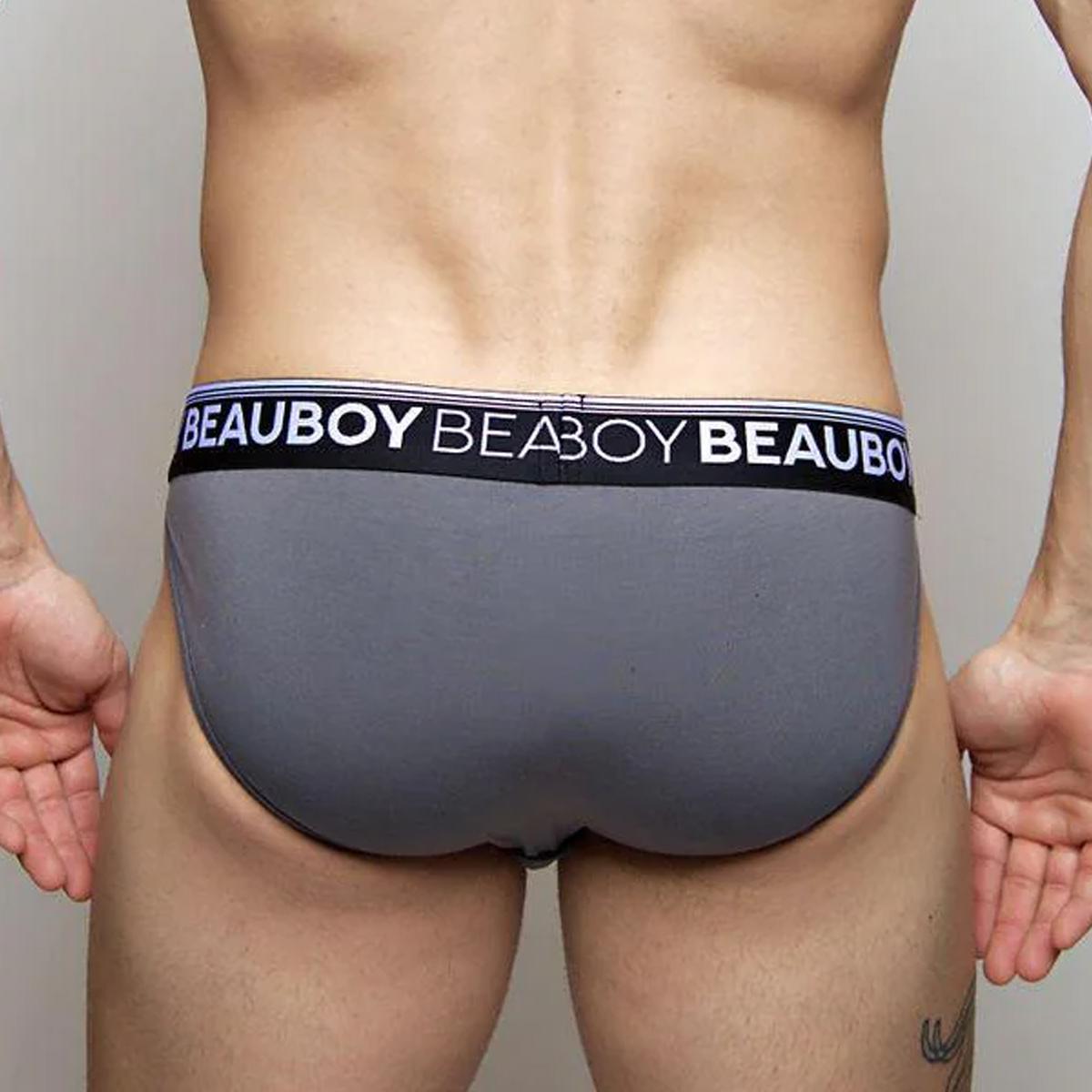 Gray Jock Brief by Beauboy Menswear