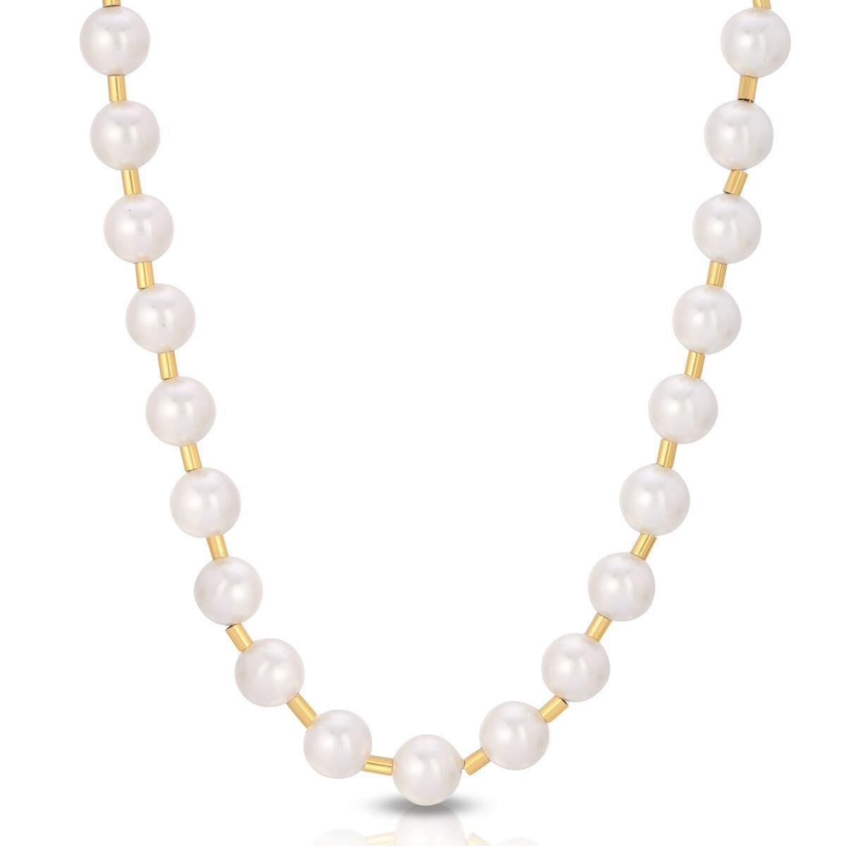 Gold Full Pearl Chain by Gold Gods