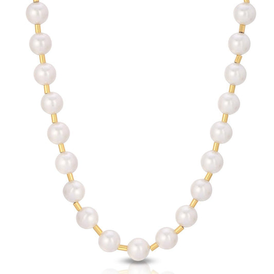 Gold Full Pearl Chain by Gold Gods