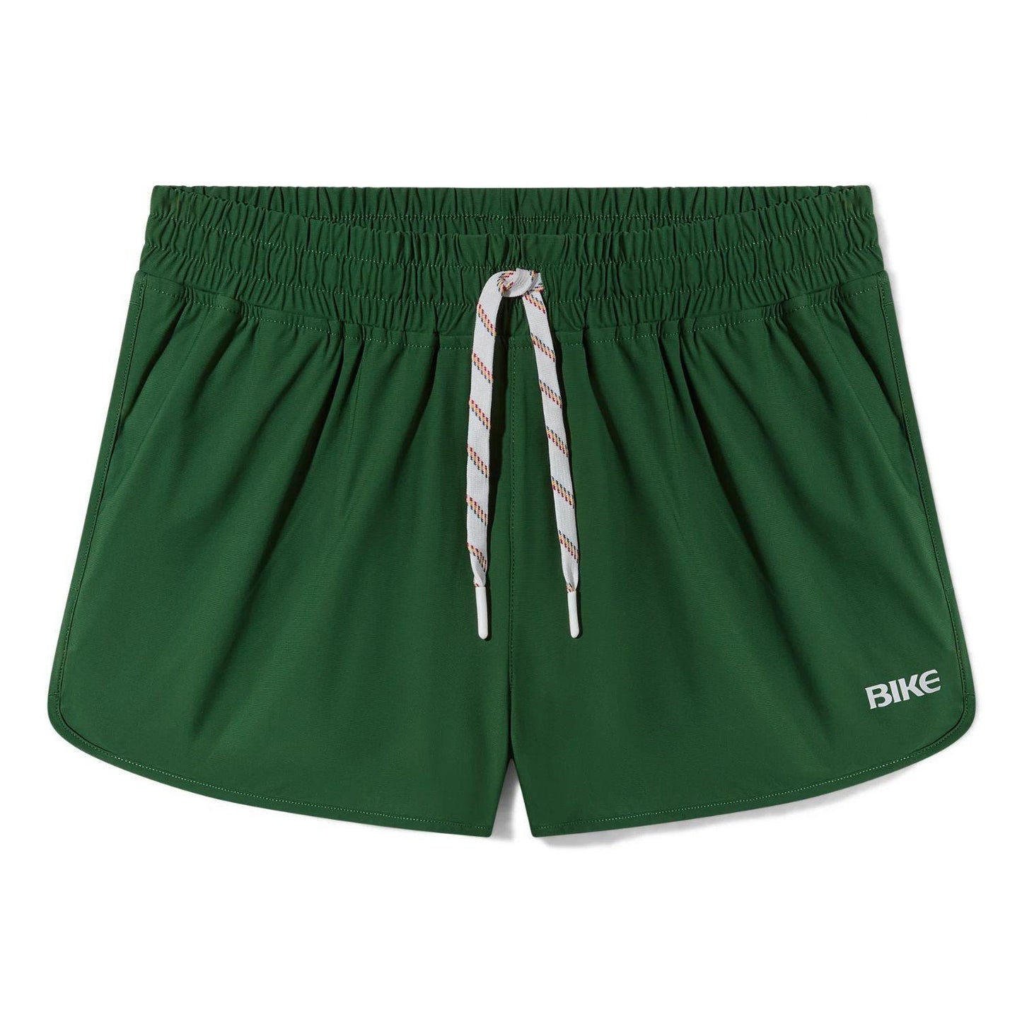 Green Track Short with 4-way Stretch by Bike Athletic