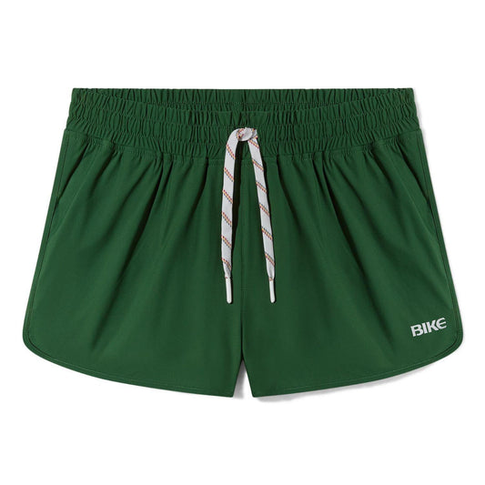 Green Track Short with 4-way Stretch by Bike Athletic