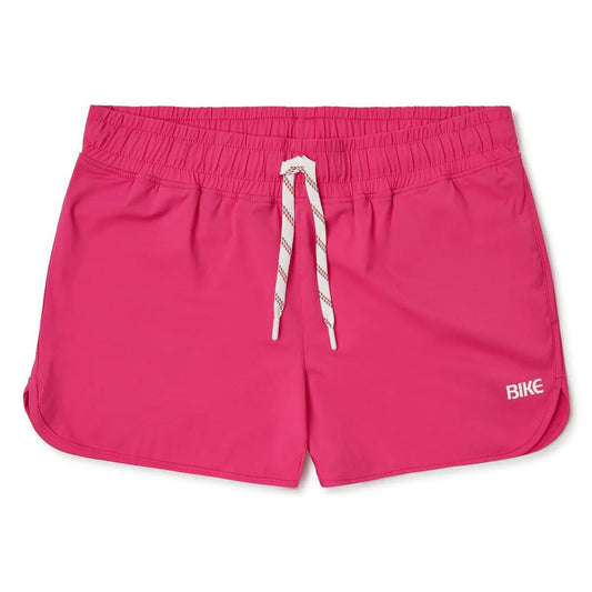 Hot Pink Track Short with 4-way Stretch by Bike Athletic