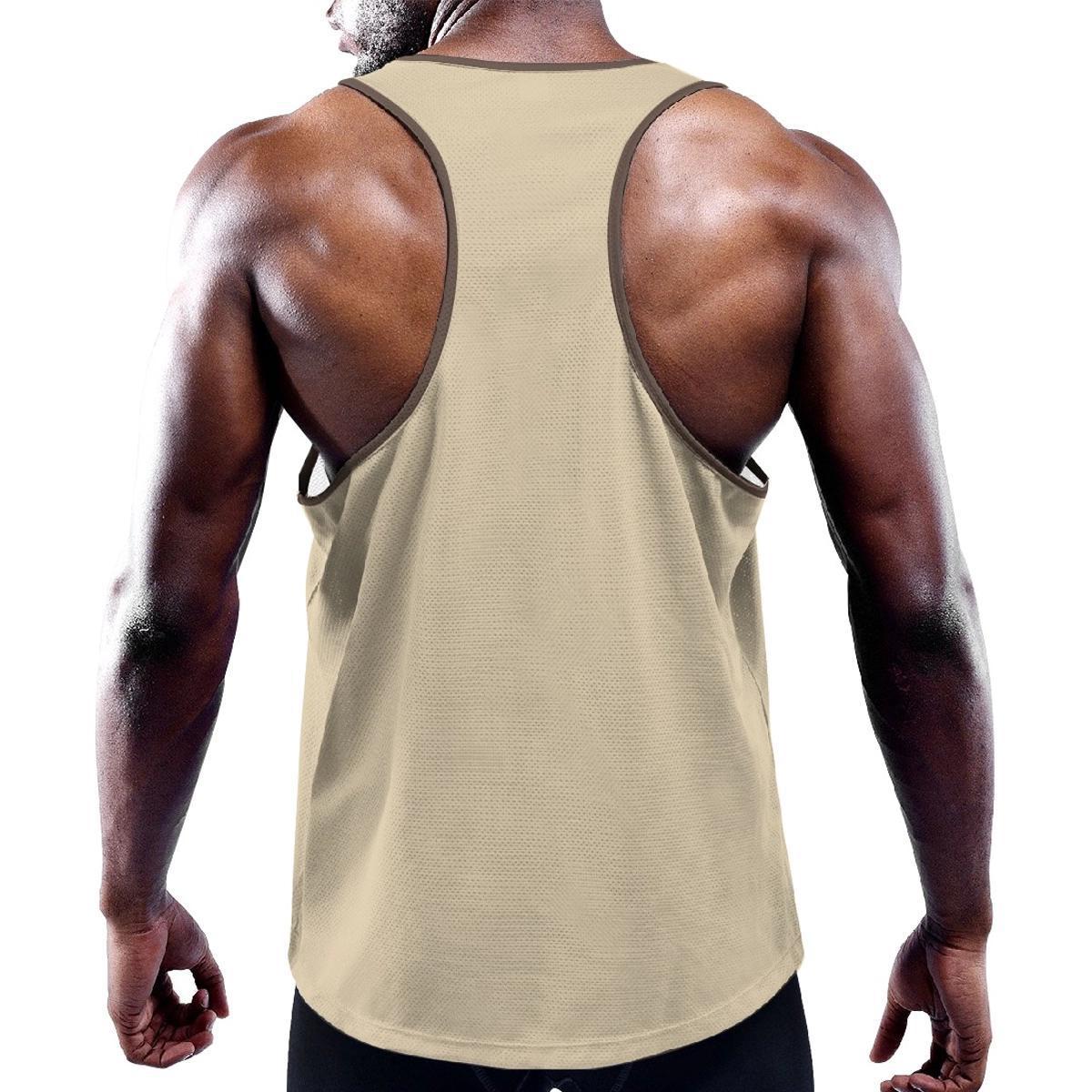 Baja Tan Solid Color Y-Back Tank from Assassin Menswear