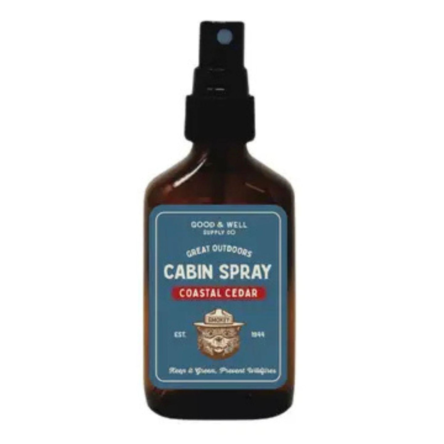 Coastal Cedar Smokey Bear Cabin and Room Spray by Good & Well Supply Co.