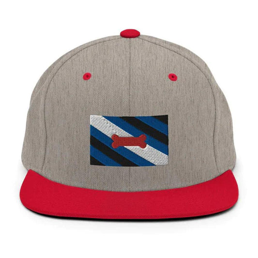 Pup Pride Heather Grey/Red Baseball Cap by Swish Embassy