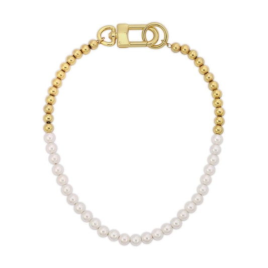 Gold Half Pearl Chain by Gold Gods