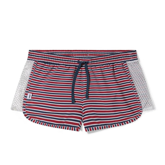 Sailor Stripe Peek-A-Boo Jock Swim Trunk by Bike Athletic