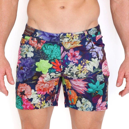 Floral Bouquet Knit Shorts by Skull & Bones