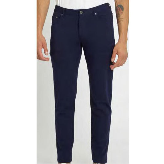 Navy 5-Pocket Stretch Knit Jeans by Postmarc (PM-3010-NAVY)
