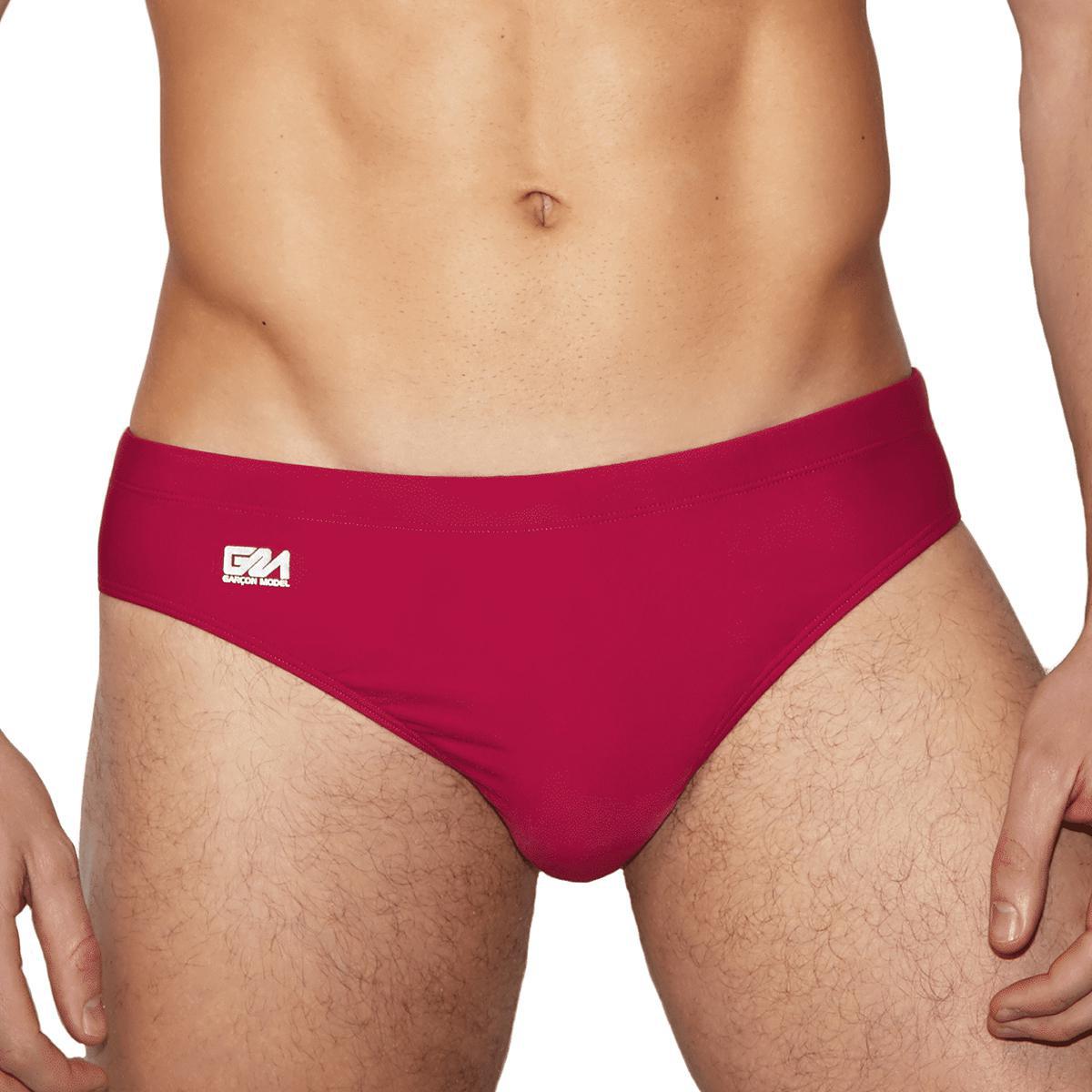 Lazio Maroon Swim Brief by Garcon