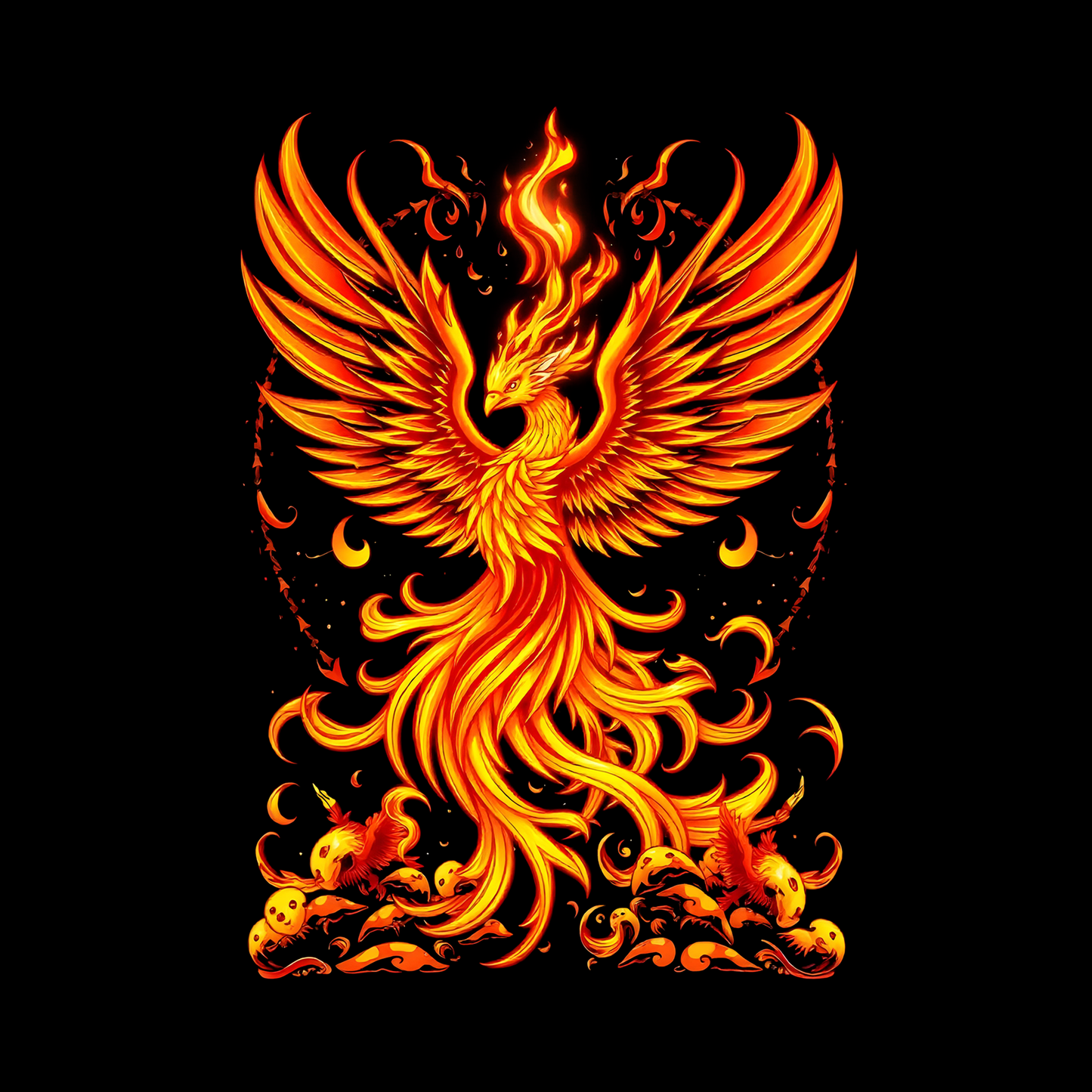Rising Phoenix Charcoal Triblend T-Shirt by Assassin Menswear