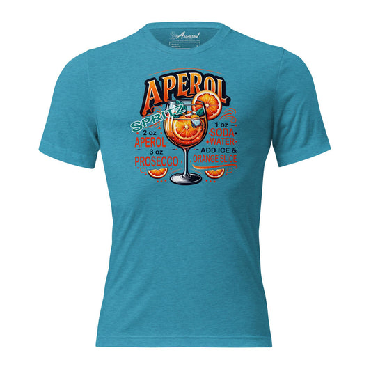Aperol Spritz Cocktail Aqua T-Shirt