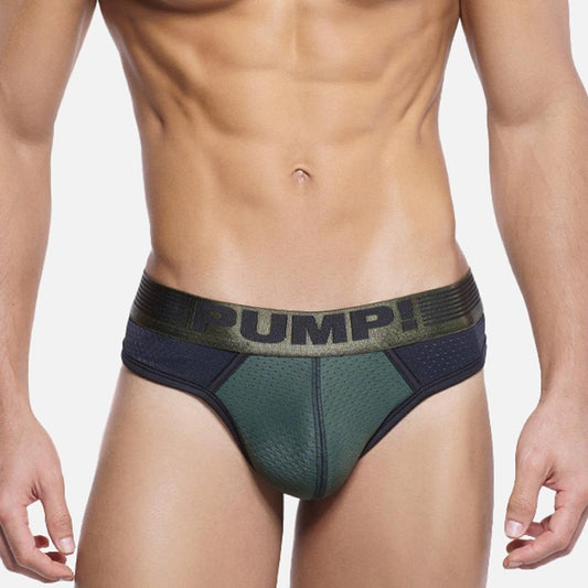 Military Black/Army Green Thong by PUMP!