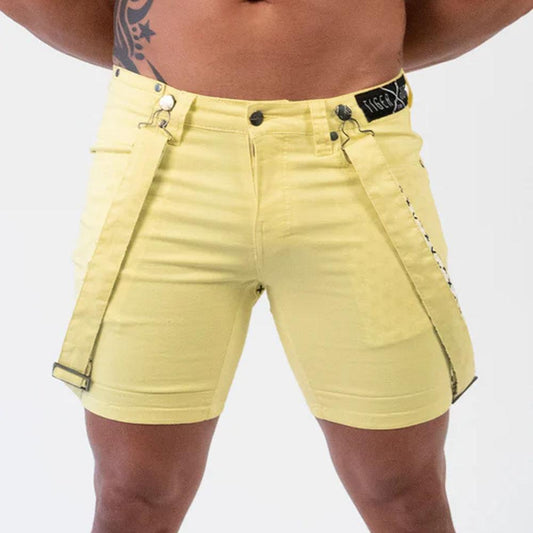 Leon Lemon Romey Shorts with Wearable Straps by TigerXHorse Denim
