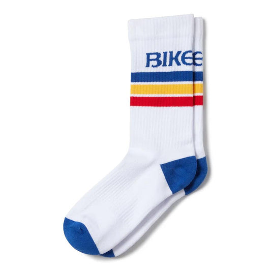Striped Crew Socks by Bike