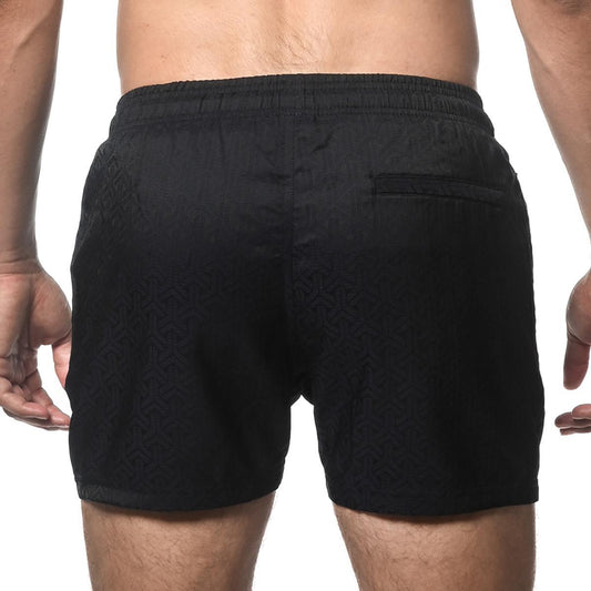Navy Triad 4.5" Jacquard Swim Shorts with Mesh Lining by Postmarc
