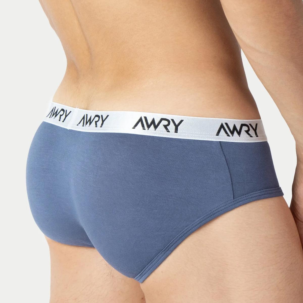 Signature Stone Blue Briefs by Awry Menswear