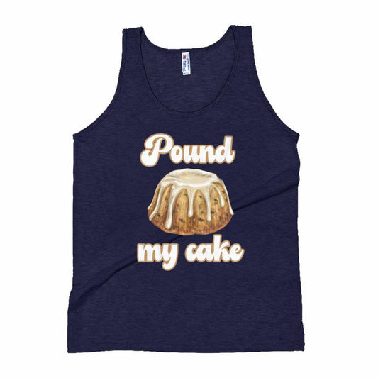 Pound My Cake Navy Tank by Swish Embassy