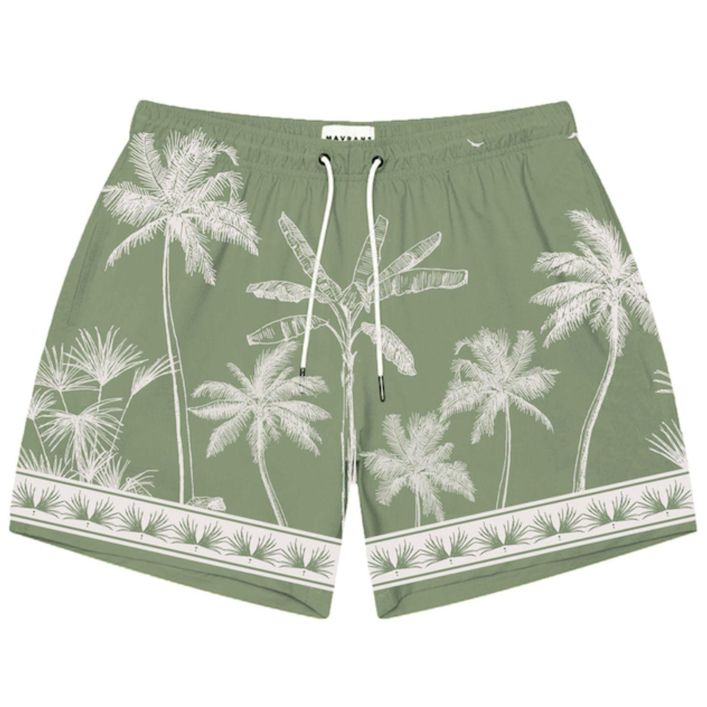 Tropical Palm Swim Short by Mavrans