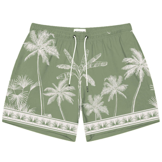 Tropical Palm Swim Short by Mavrans
