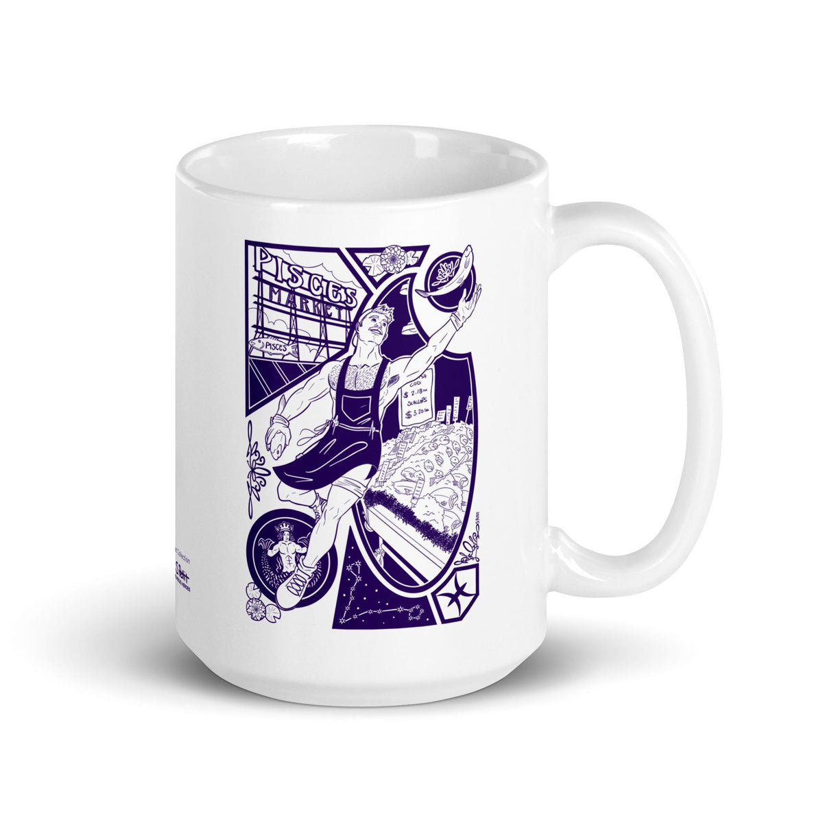 Pisces Zodiac Collection 15oz Coffee Mug