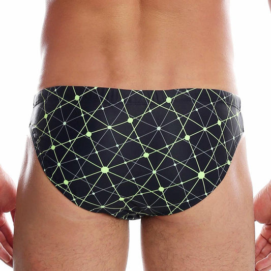 Atomic Black/Yellow Swim Briefs by Garcon