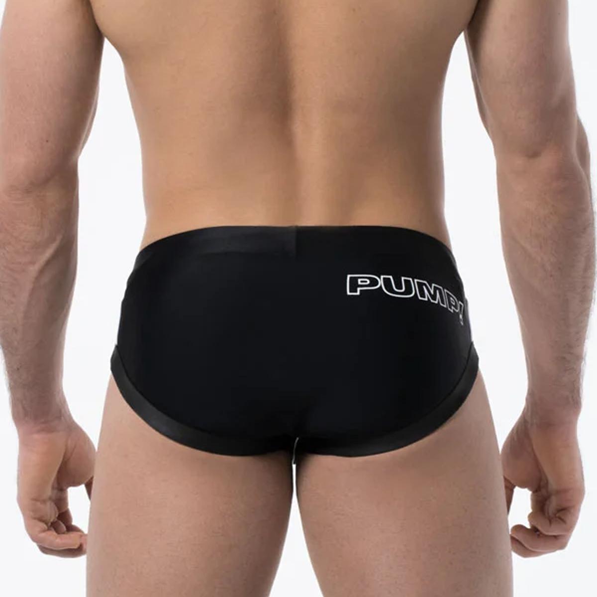 Black Waterbrief Swim Brief by PUMP!