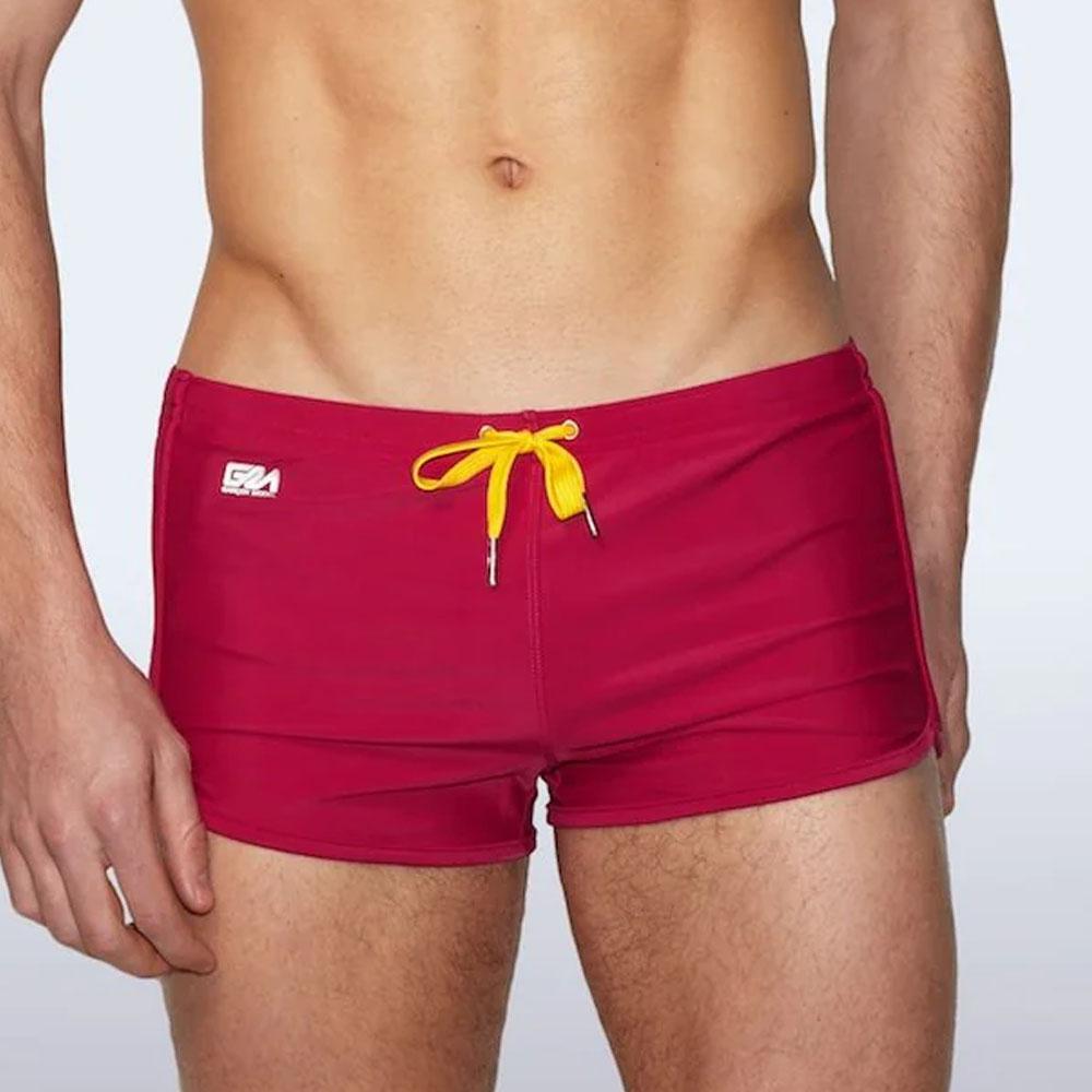 Lazio Maroon Swim Shorts by Garcon