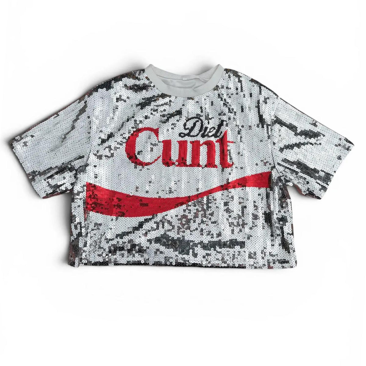 Diet C*nt Sequined Crop Top