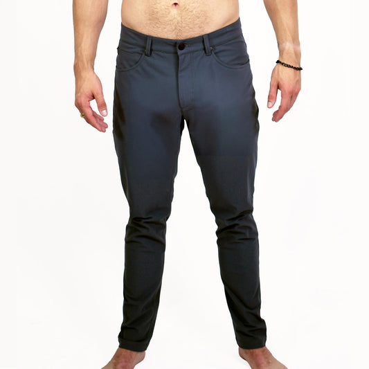 Charcoal Light Weight 5-Pocket Tech Pants