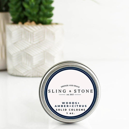 Woods + Amber + Citrus Solid Scent Cologne