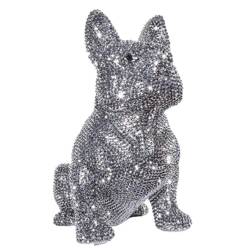 Rhinestone French Bulldog Bank - 11.5" tall by Interior Illusions