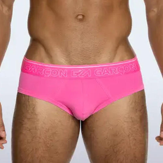 Neon Pink Bamboo Brief by Garcon