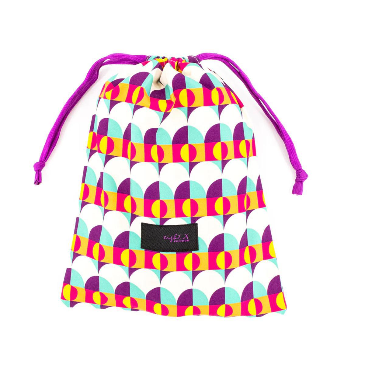 Sunset Alchemy Multicolor Geometric Pattern Swim Trunks by Eight X