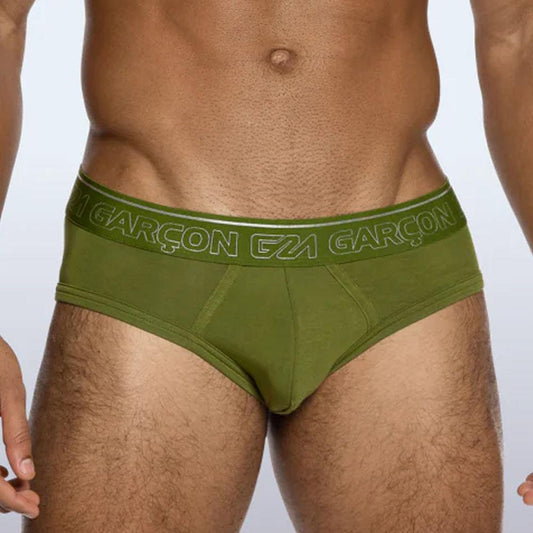 Khaki Bamboo Brief by Garcon