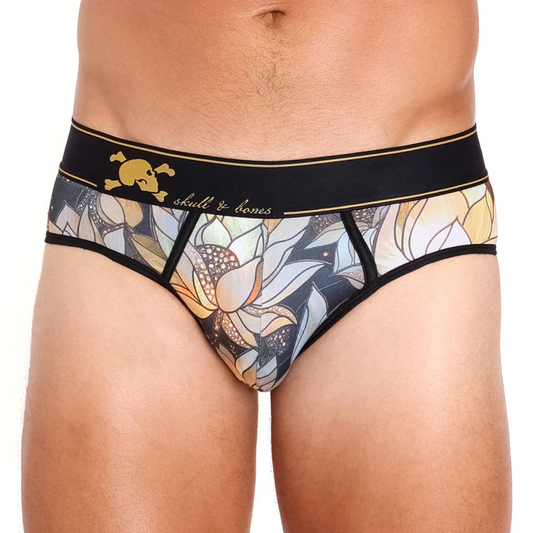 Stained Glass Lotus Brief from Skull & Bones Underwear