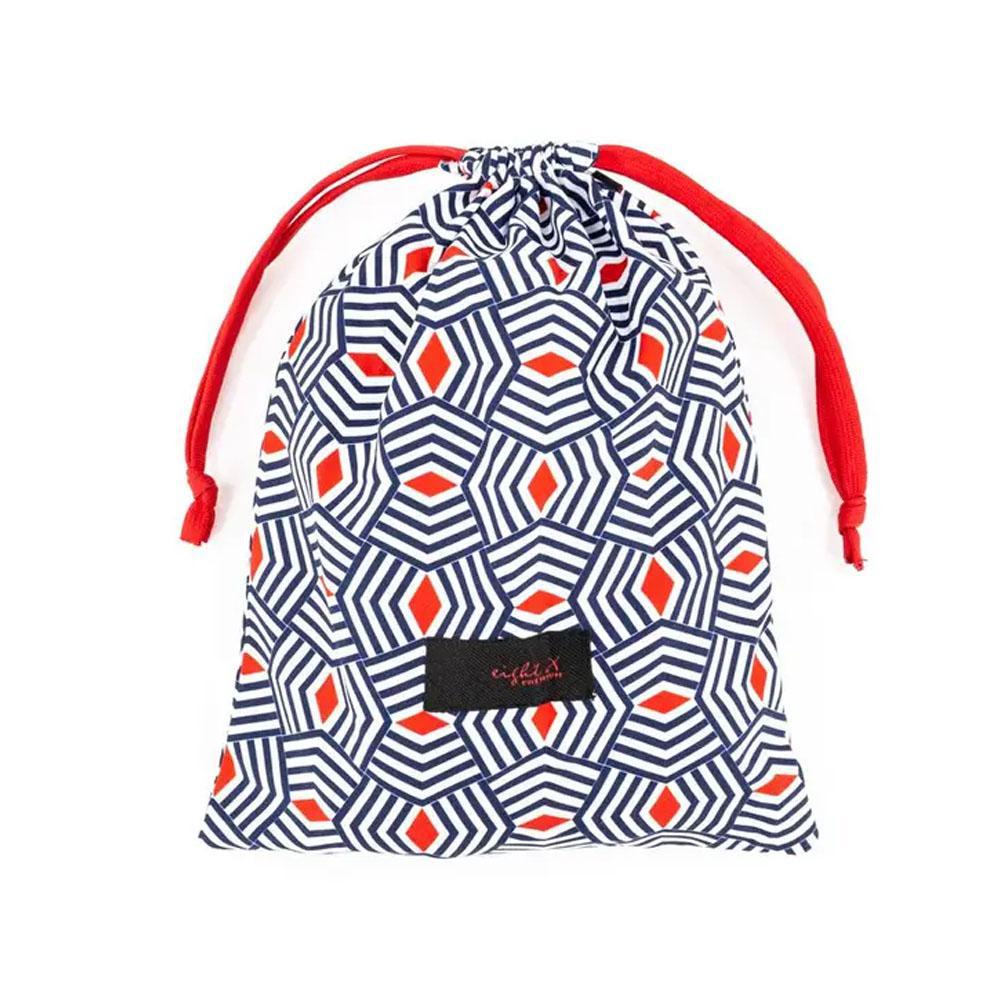 Weave It Be Navy/White Swim Trunks by Eight X