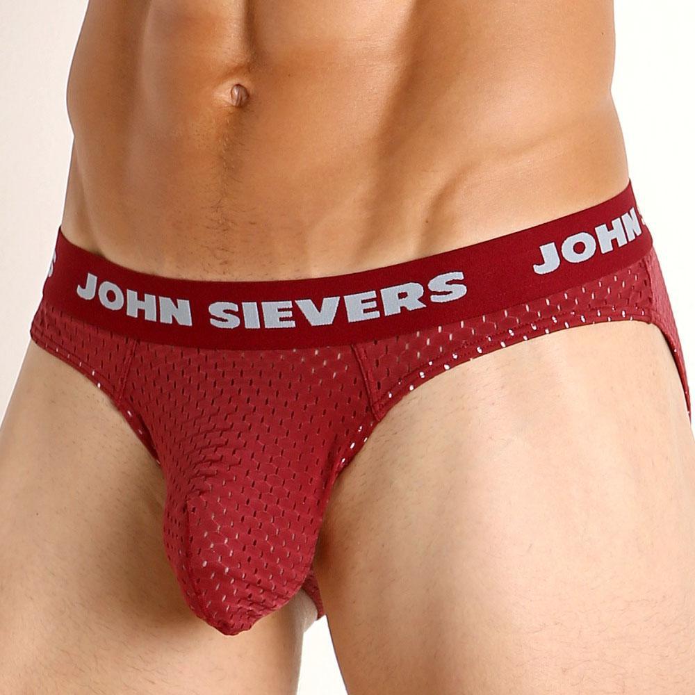 Stretch Mesh Natural Pouch Hot Pepper Brief by John Sievers