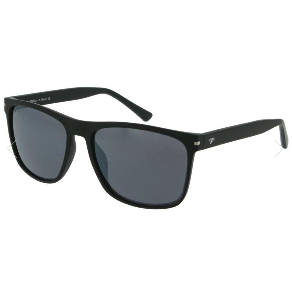 Text Matte Black with Smoke Lens Sunglasses by Ego Eyewear (7134)