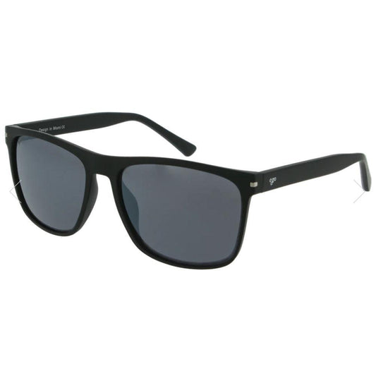 Text Matte Black with Smoke Lens Sunglasses by Ego Eyewear (7134)