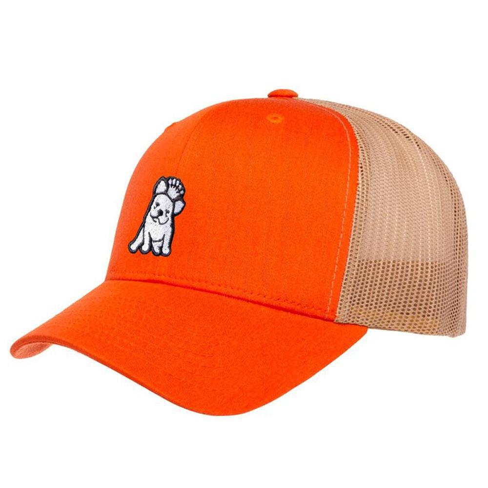 French Bulldog Orange/Khaki Trucker Cap by James Bark