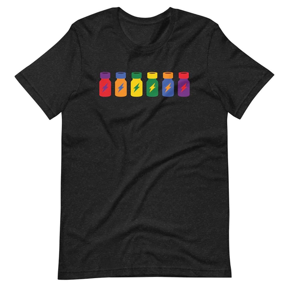 Pop-pers Art Black T-Shirt by Swish Embassy (Pride)