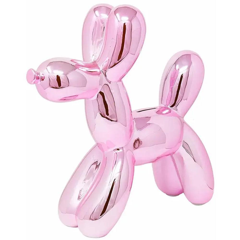 Pink Balloon Dog Bank - 12" tall by Interior Illusions Plus