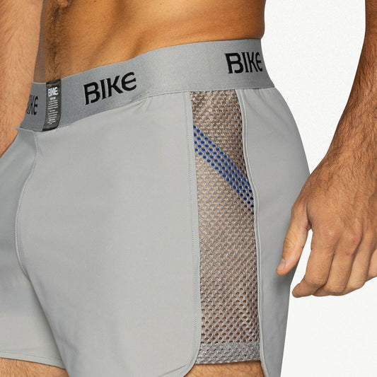 Gray Peek-A-Boo Jock Short with by Bike Athletic
