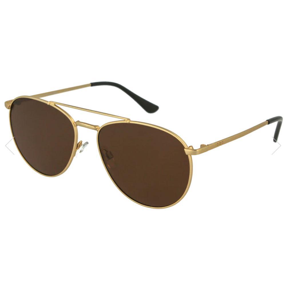 Reynold Matte Gold with Brown Lens Polarized Sunglasses by Floats Eyewear (F4339)