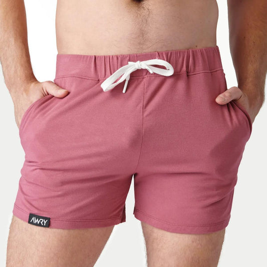 CLOUD Blush Red Shorts by Awry Menswear