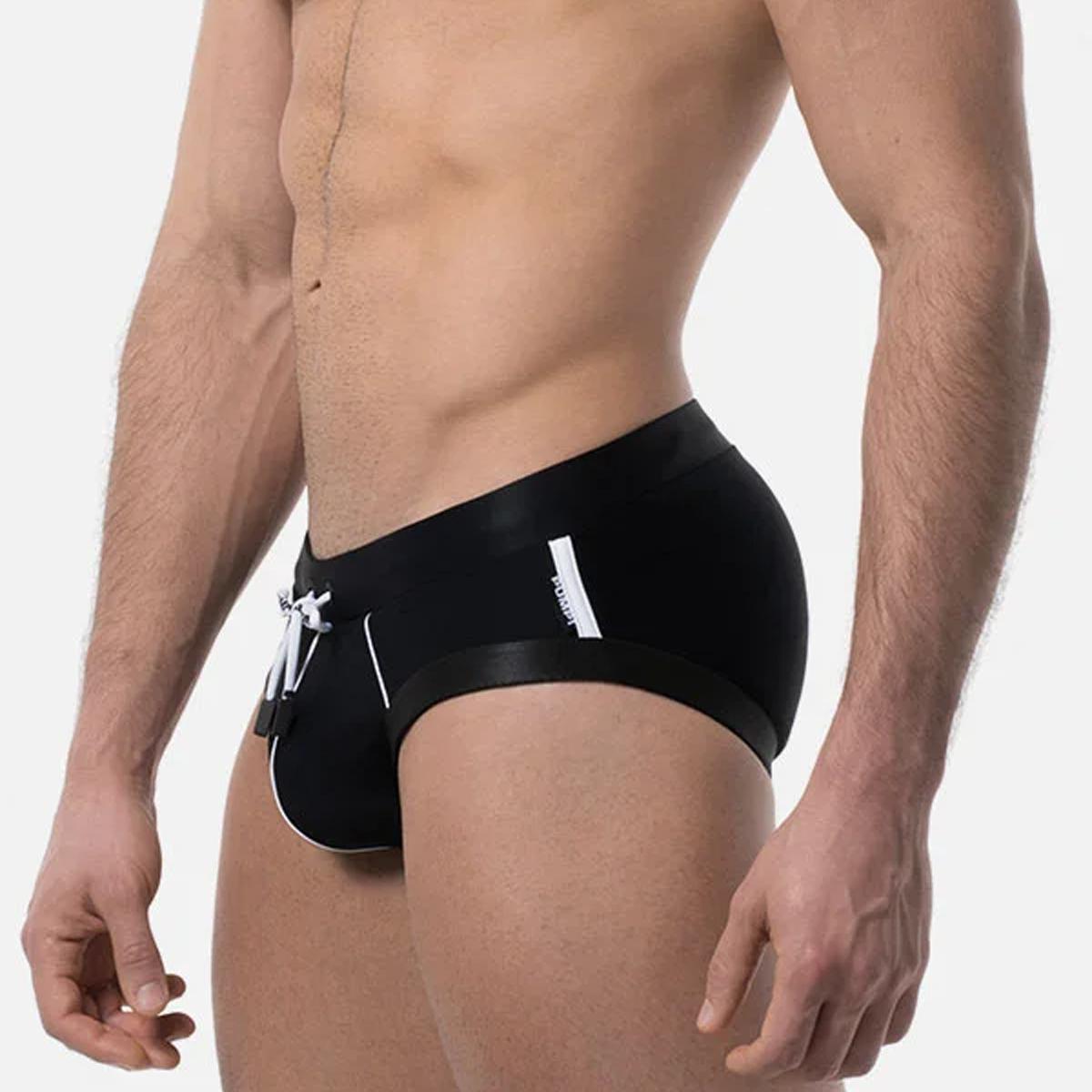 Black Waterbrief Swim Brief by PUMP!
